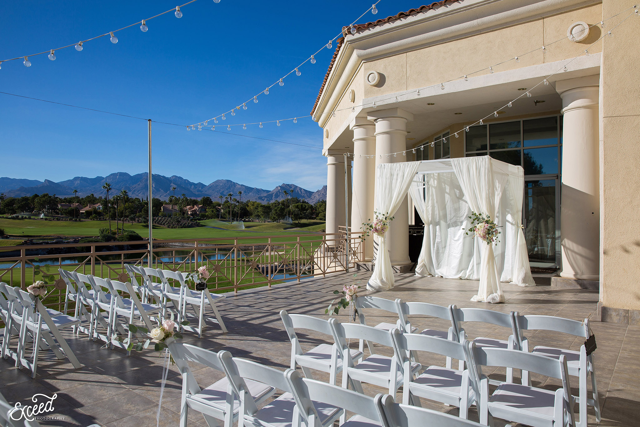 ceremony site at Canyon Gate Country Club in Las Vegas