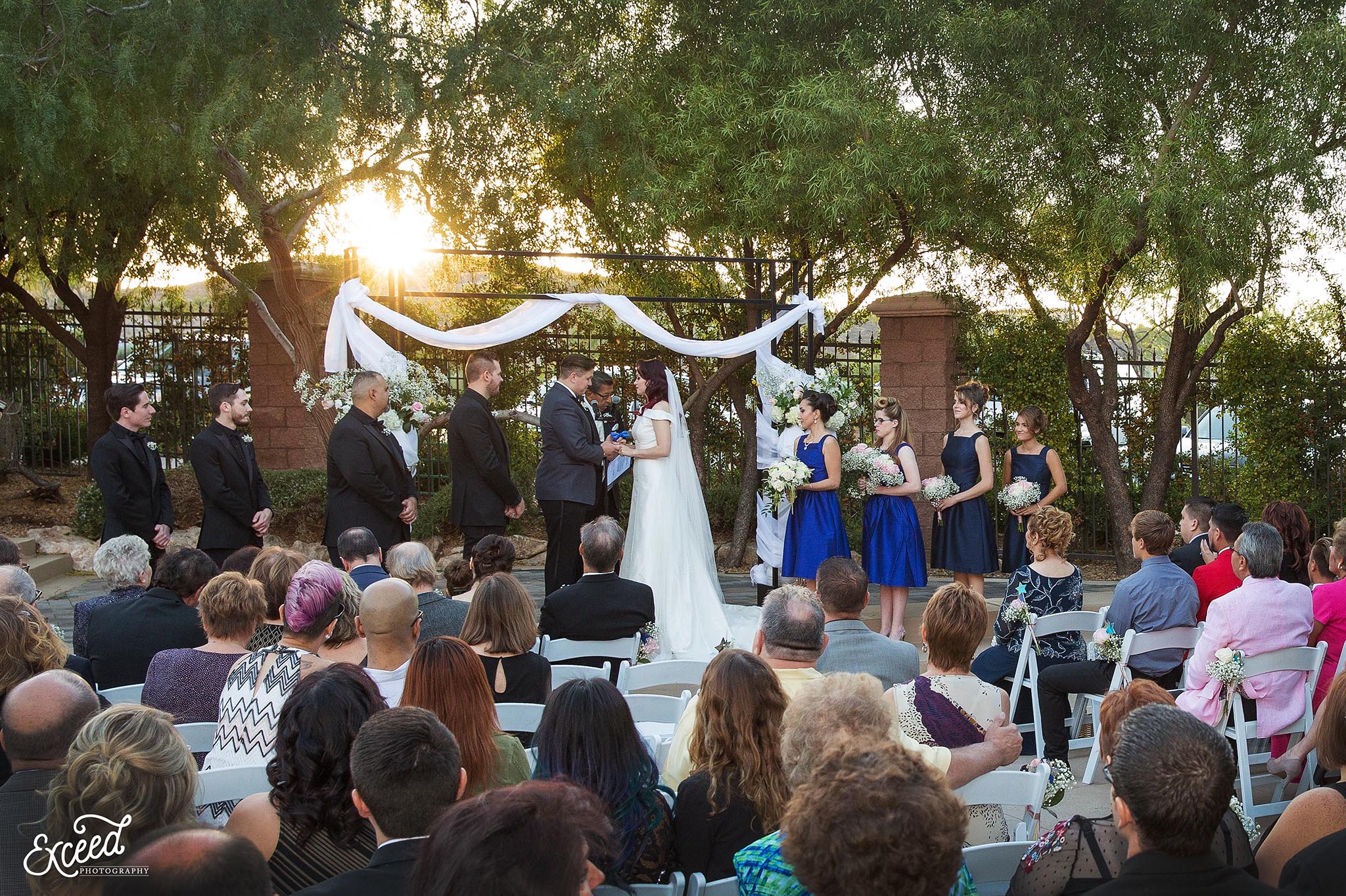 wedding ceremony at DragonRidge Country Club Wedding